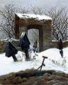 雪の下の墓地 ロマンチックなカスパール・ダヴィッド・フリードリヒ